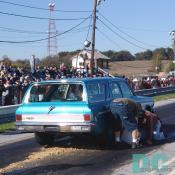 1968 AMC Rambler American. The driver power braked the differential to bits! The crew had the whole thing cleaned up in no time. 