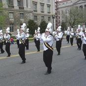 2003 Cherry Blossom Festival: Principal Phil Ray sends his best in the form of Lindale, Georgia's Pepperell High School marching band.  