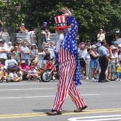 Uncle Sam strutting his stuff