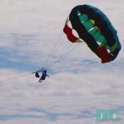 Parasailing is a great way to see Cancun