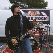 Chub Rock from New Jersey came in to jam out the stadium parking lot. J-Stew loves to sing tailgate parties. Or any party.