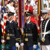 Presentation of Colors marching to the Tomb of the Unknowns.