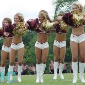 The Cheerleaders released their 2004-05 Swimsuit Calendar during a party and fashion show at the Clarendon Ballroom in Arlington, Va., on July 29.