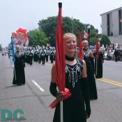 More smiling flag girls.