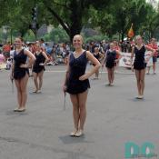 Baton twirling girls