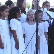 World Childrens Choir performs on the World Stage, September 11, 2003