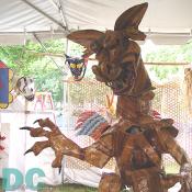 Quite a tall dragon sculpture, its 6 feet tall!