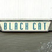 Black Cat Night Club Entrance Sign