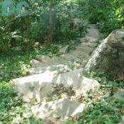 Offutt Island - A natural rock staircase on the Western side of the island. All material is native to Offutt. 