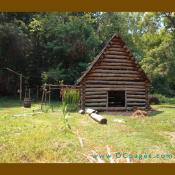 The tobacco barn is an open aired structure. 