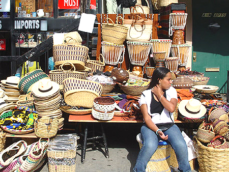These bags and hats were all hand-woven.