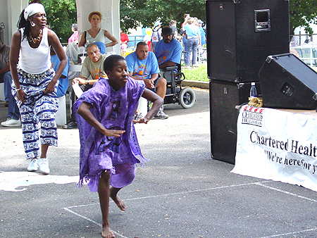 Later on the dancers got the crowd to participate in the African dance.