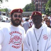 The Guardian Angels were all at the festival, including some from the New York area.