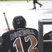 Bondra starts the season off on fire, scoring two goals on only three shots.
