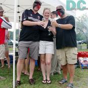 Martin, Rachel, and David came to show their support for their home team, DC United.