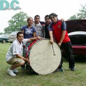 This dedicated group of fans brought their drum to help show support for DC United.