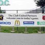 A list of DC United's partners for the match.