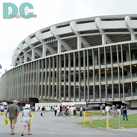 Showing off the curves and architecture of RFK Stadium.