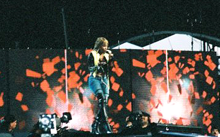 Mary J. Blige was the second artist to perform at the NFL Kickoff Live Concert.