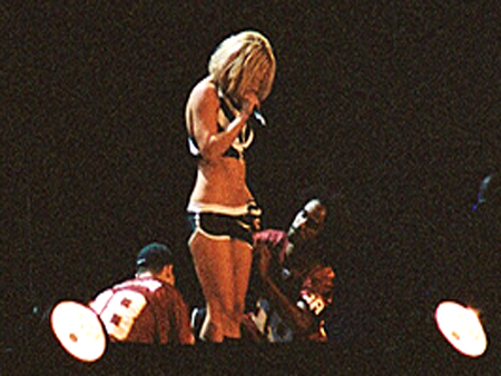 Britney Spears shows some skin for her fans.