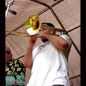 Ska bands such as this one find a trombone essential to attaining the punk rock sound.