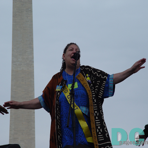 In the shadow of the Washington Monument, community and national leaders encouraged the crowd of over 1 million activists at the March for Women's Lives.