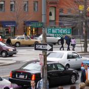 Street Sign - Rhode Island and St. Matthews Street.