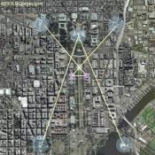 Washington DC Square and Compass Map