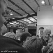 President Clinton talks to Luke Sr.
