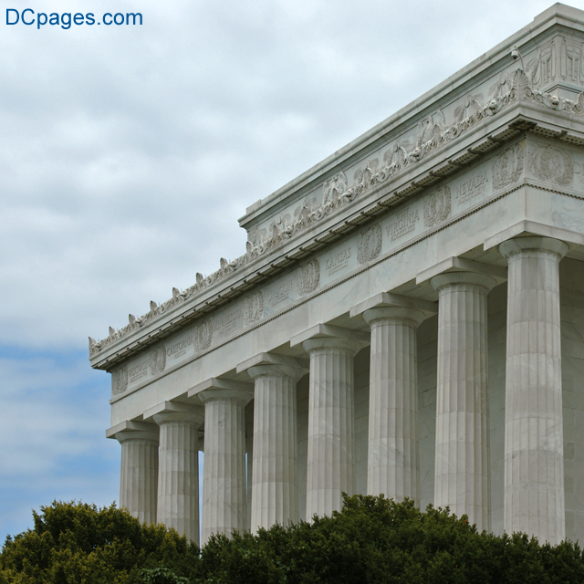 South East Exterior View  - Lincoln Memorial - The Lincoln Memorial  Has a Total of 36 Columns