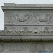 East  Exterior View - Lincoln Memorial - Frieze, Cornice, and Atttic