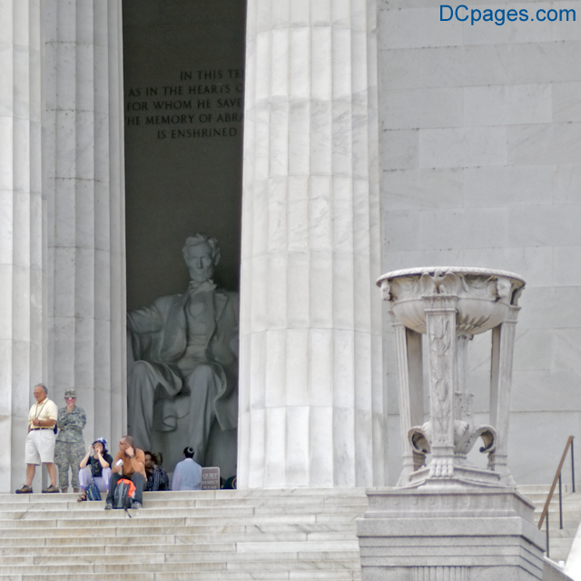East Exterior View - Lincoln Memorial - Abraham Lincoln Memorialized In Stone