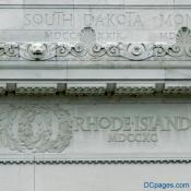 North Exterior View - Lincoln Memorial Attic Wall - Frieze