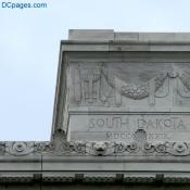 North Exterior View - Lincoln Memorial - Cornice Rose Bud Sculptures