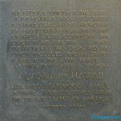 Lincoln Memorial - Alaska & Hawaii Indoctrination Plaque