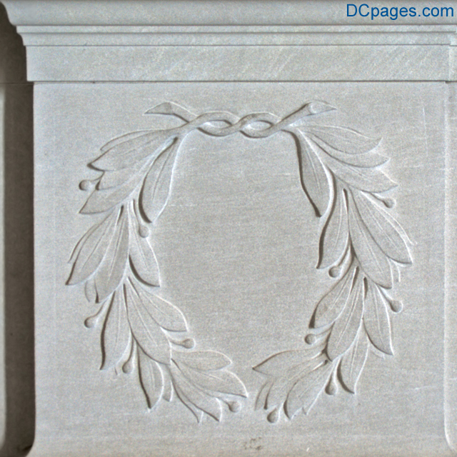Lincoln Memorial - Olive Branch Wreath Relief