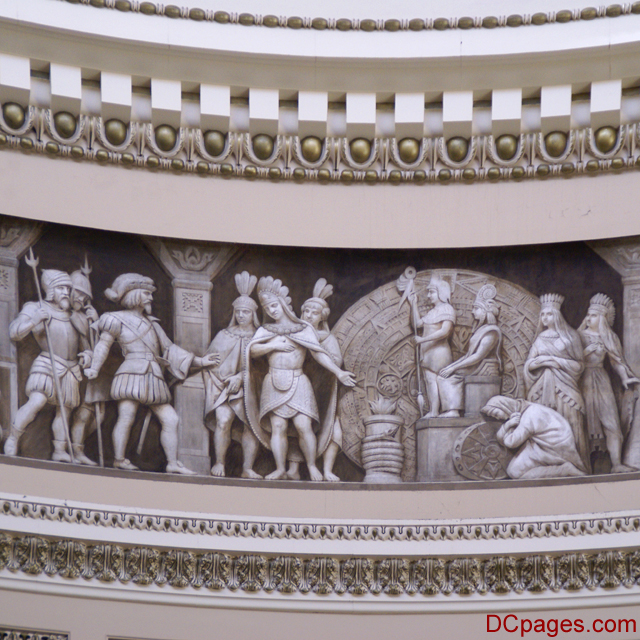 US Capitol - Rotunda Relief - Cortez and Montezuma