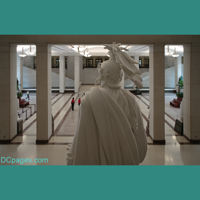 Emancipation Hall - Statue Of Freedom - Rear View