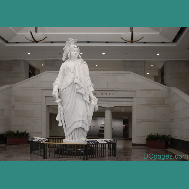 Emancipation Hall - Capitol Visitor Center Statue Of Freedom