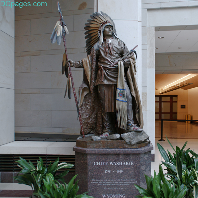 Emancipation Hall - Chief Washakie Bronze Statue