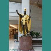 Emancipation Hall - King Kamehameha I Bronze And Gold Statue