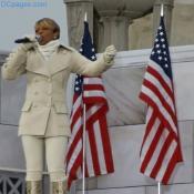 Mary J. Blige sings at the Lincoln Memorial January 18, 2009