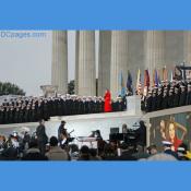 Renée Fleming with the U.S. Naval Academy Glee Club