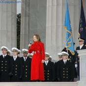 Renée Fleming with the U.S. Naval Academy Glee Club