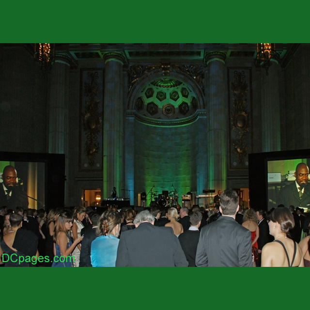 BIG screen at the Green Inaugural Ball