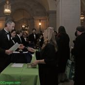 Green Inaugural Ball Attendees show Invitation