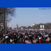 Obama supporters packed the National Mall for the Inaugural ceremony