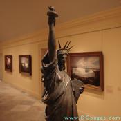 Second Floor - The early republic - Statue of Liberty sculpture stands in the south hall of the Reynolds Center.