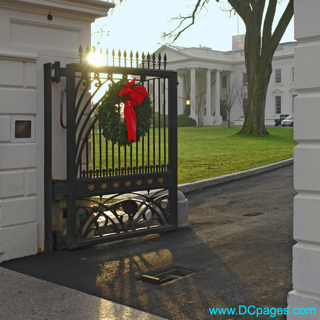 North Gate entrance to the White House