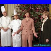 Mrs. Laura Bush and White House staff explain the holiday receptions held in the State Dining Room.
